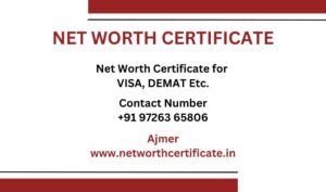 Net Worth Certificate Service in Ajmer