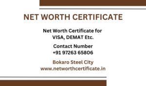 Net Worth Certificate Service in Bokaro Steel City