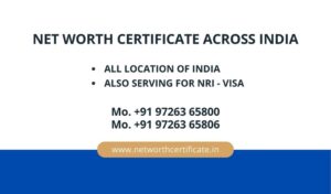 Net Worth Certificate Service in India - Across India and NRI