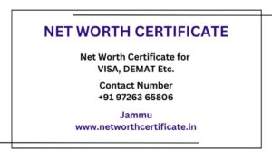 Net Worth Certificate Service in Jammu