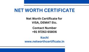 Net Worth Certificate Service in Kochi