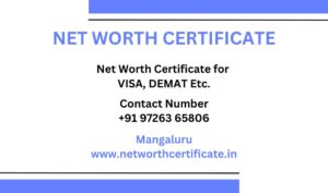 Net Worth Certificate Service in Mangaluru