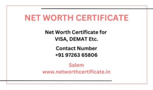 Net Worth Certificate Service in Salem