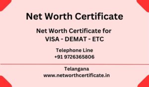 Net Worth Certificate Service in Telangana