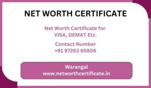 Net Worth Certificate Service in Warangal