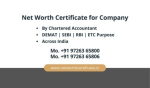 Net Worth Certificate for Private Limited Company